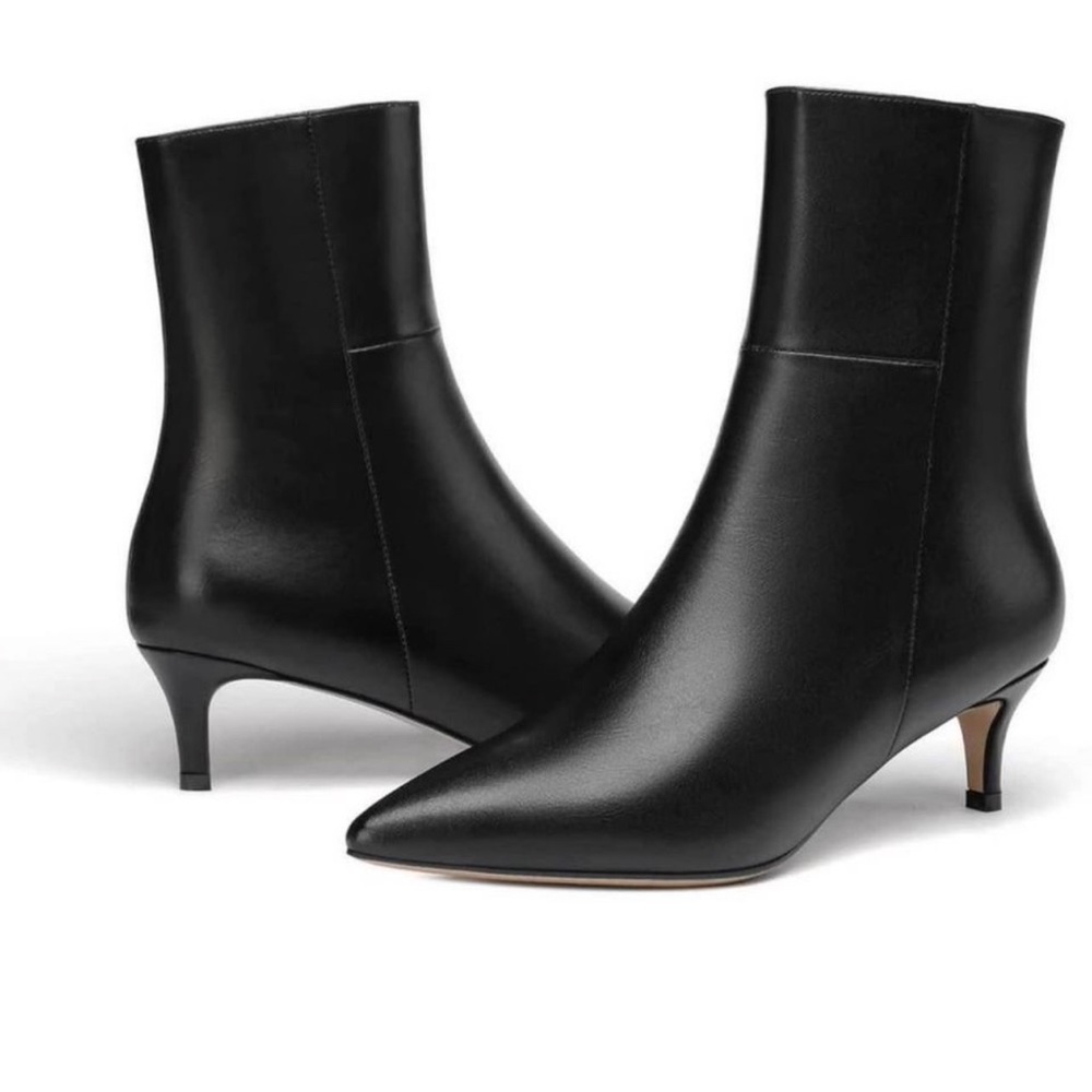 Kitten Heel Ankle Bootie, Size 8.5